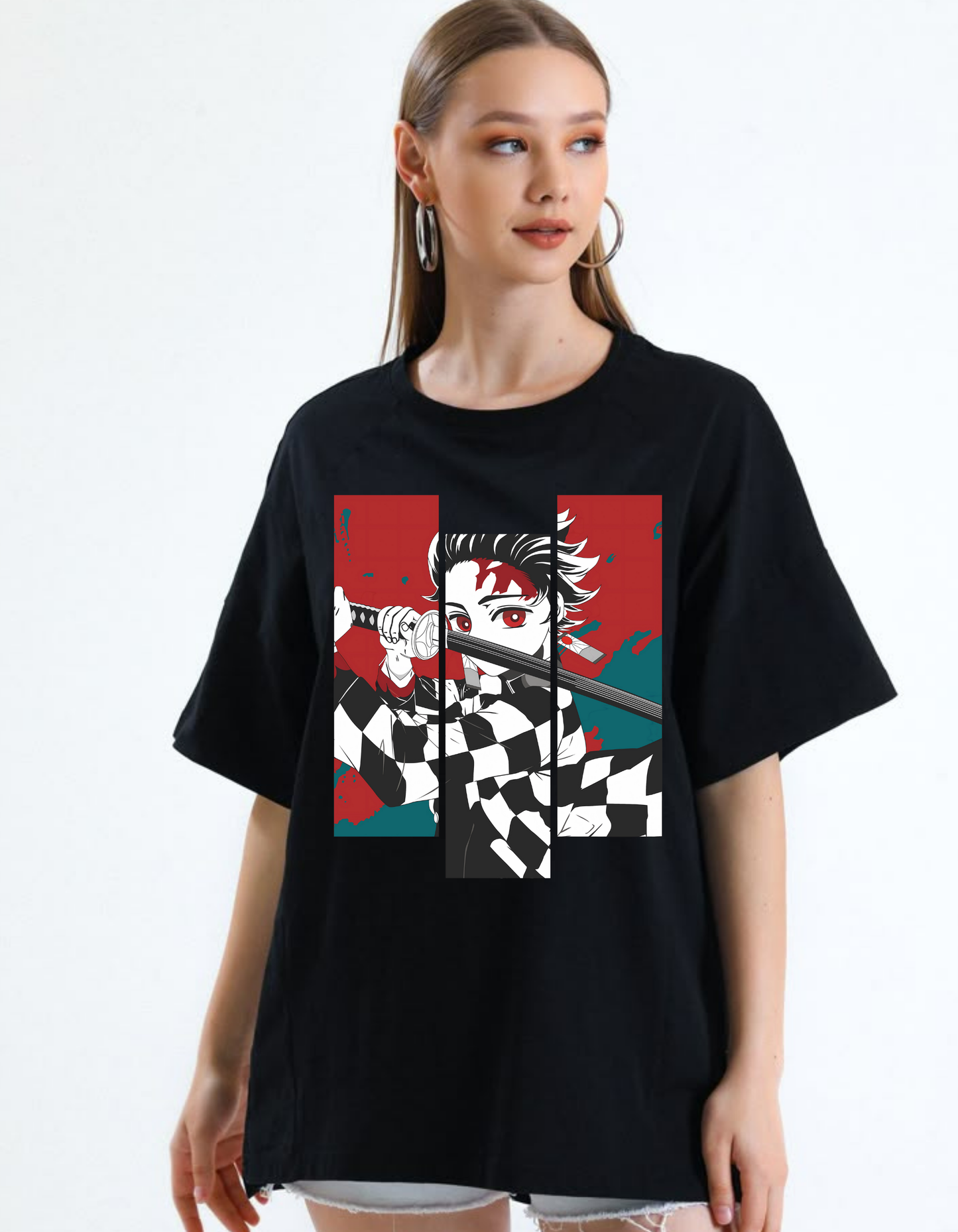 Women Oversized Anime T-shirt