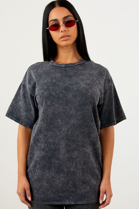 Unisex Acid Washed Oversized T-Shirt