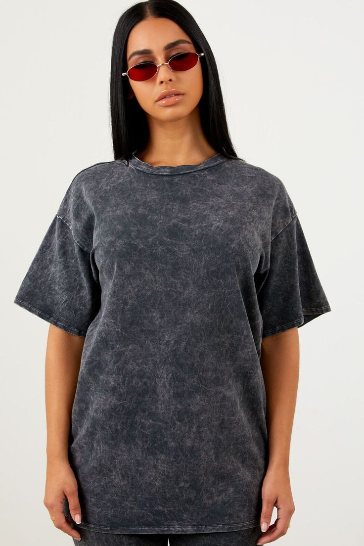 Unisex Acid Washed Oversized  T-Shirt