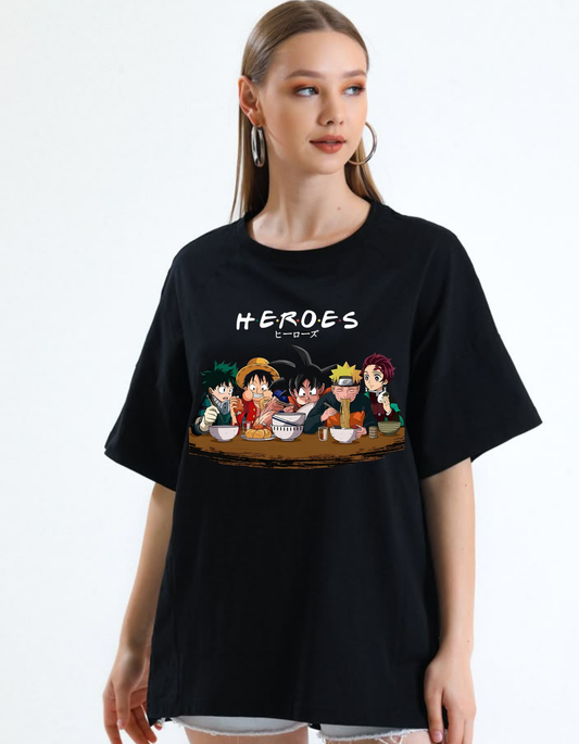 Women Oversized Anime T-shirt