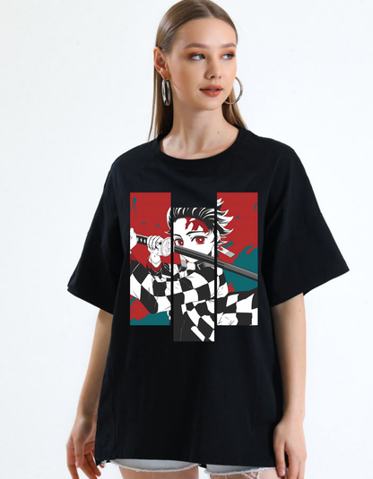 Women Oversized Anime T-shirt