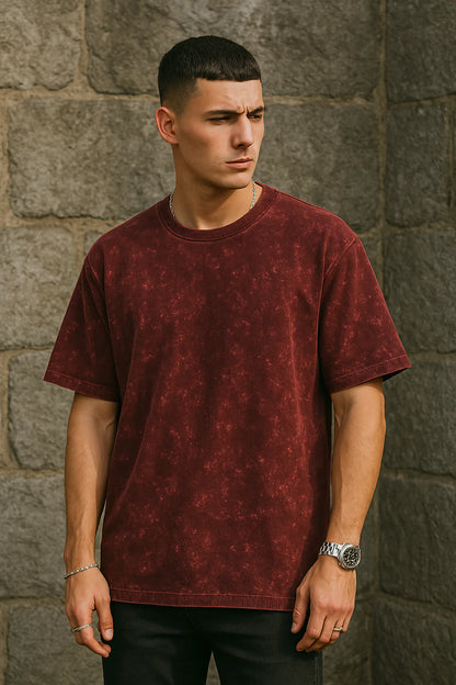 Unisex Acid Washed Oversized T-Shirt