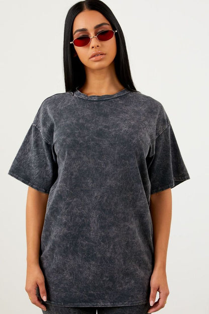 Unisex Acid Washed Oversized T-Shirt